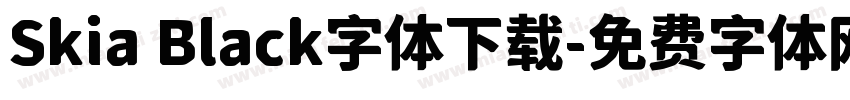 Skia Black字体下载字体转换